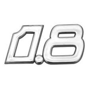 EMBLEMA (1.8) VW POLO CLASSIC 97/02 CROMADO COM FUNDO PRETO