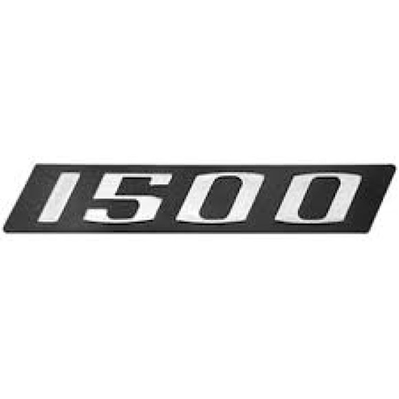 EMBLEMA (1500) FUSCA/KOMBI CROMADO COM FUNDO PRETO