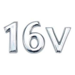 EMBLEMA (16V) FORD ESCORT 97/03 CROMADO