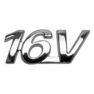 EMBLEMA (16V) FIAT PALIO/SIENA 00/05 CROMADO