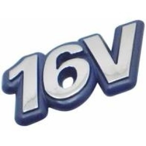 EMBLEMA (16V) FIAT TODOS 95/00 CROMADO COM FUNDO AZUL