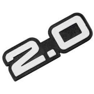 EMBLEMA (2.0) GM TODOS MODELOS 91/96 CINZA COM FUNDO PRETO