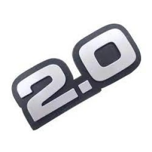 EMBLEMA (2.0) GM MONZA 82/90 CROMADO COM FUNDO PRETO