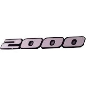 EMBLEMA (2000) GOL/SANTANA/QUANTUM CINZA COM FUNDO PRETO