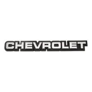 EMBLEMA (CHEVROLET) CHEVETTE/CARAVAN 82/90 CROMADO COM FUNDO PRETO