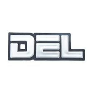 EMBLEMA (DEL)  DEL REY 85/91 CINZA COM FUNDO PRETO