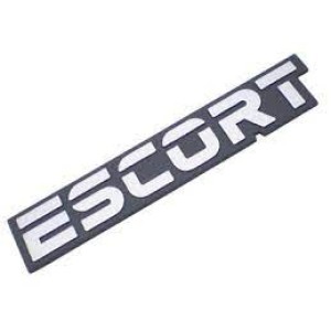 EMBLEMA (ESCORT) FORD ESCORT 94/97 CROMADO COM FUNDO PRETO