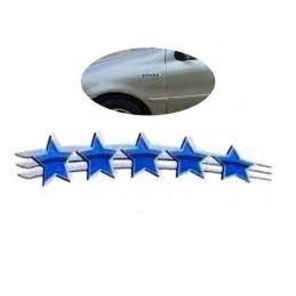 EMBLEMA (ESTRELAS) PALIO ELX/ 500 98/00 AZUL E PRATA LD