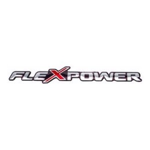 EMBLEMA (FLEX POWER) GM 03/ PRATA/VERMELHO (RESINADO)