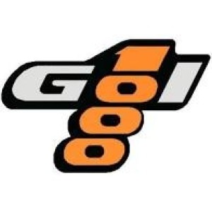 EMBLEMA (GOL 1000) GOL 1000 93/96 CINZA E LARANJA ADESIVO