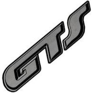 EMBLEMA (GTS) GOL 88/90 CINZA ADESIVO (PORTA MALAS)