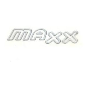 EMBLEMA (MAXX) CORSA TRANSPARENTE E CONTORNO PRATA (RESINADO)