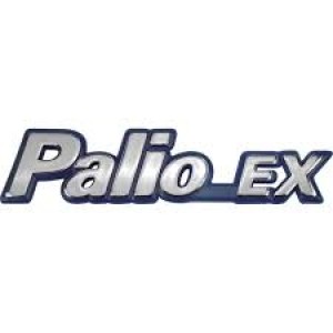 EMBLEMA (PALIO EX) 95/00 CROMADO COM FUNDO AZUL