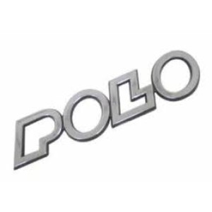 EMBLEMA (POLO) 97/02 CROMADO COM FUNDO PRETO VAZADO