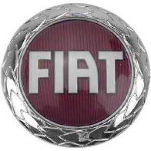 EMBLEMA (LOGOTIPO FIAT) SIENA/DUCATO 98/07 CROMADO E VERMELHO (PORTA MALAS)