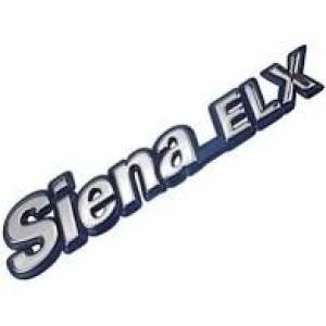 EMBLEMA (SIENA ELX) SIENA ELX 95/00 CROMADO COM FUNDO AZUL