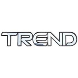 EMBLEMA (TREND) FOX/ GOL 02/07 ADESIVO LATERAL DA PORTA CINZA E PRETO