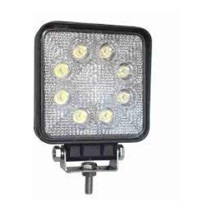 FAROL AUX.UNIVERSAL LED QUADRADO FINO 9 LED CADA