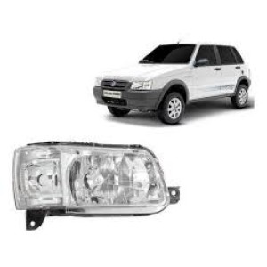 FAROL FIAT UNO FIRE 04/05/06/07/08/09/10/11/12 CROM DIR