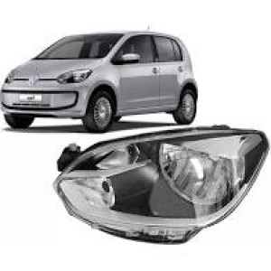 FAROL VW UP 14/15/16/17/18 CROMADO FRISO CROMADO ESQ