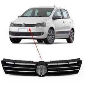 GRADE FOX/SAPACE FOX 11/12/13/14 PRETA COM FRISO CROMADO