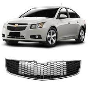 GRADE PARACHOQUE CRUZE 10/11/12/13/14 PRETA COM FRISO CROMADO