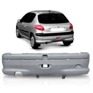 PARACHOQUE TRASEIRO PEUGEOT 206 99/00/01/02/03/04/05/06/07/08/09/10